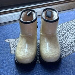 UGG Tan and Black Ankle Boots